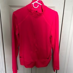 Work out jacket hot pink with sipper pockets
